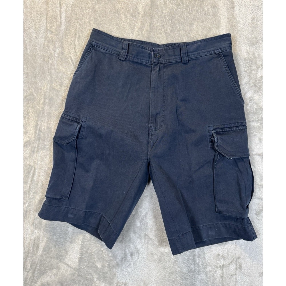 Vintage Polo Ralph Lauren Cargo Shorts Mens 34 Blue Classic Trendy Outdoor 10"